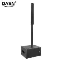 Système de sonorisation PA professionnel actif DASN MAX1 4000W avec 2 caissons de basses de 8 pouces pour DJ, fêtes, scène, intérieur, extérieur, mariage