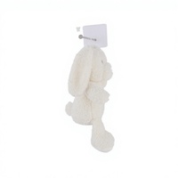 Peluche de lapin brodée douce, rembourrage en coton PP polyester, lapin en peluche super doux et mignon, cadeau de confort pour enfants et bébés