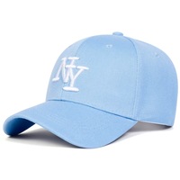 Topi Oxford Corduroy Custom Vintage NY Letter Unisex Kasual Sporty Gaya Jalanan yang Dapat Disesuaikan