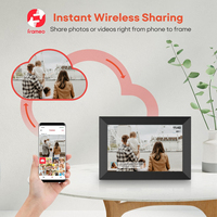 Рамка для фотографий, 10,1 Wi-Fi, цифровая фоторамка с сенсорным экраном 1280x800 HD, цифровая фоторамка с памятью 16 ГБ + 32 ГБ, Автоматическое вращение