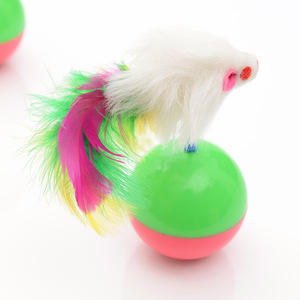 Simulated Mouse Tumbler <b>Cat</b> <b>Toy</b> Sound Making Tumbling Ball <b>Interactive</b> Feather Wand Pet <b>Toys</b> Wholesale Supplies - Product Image 2