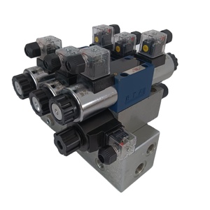 Bloc de distribution hydraulique DN10 neuf avec soupape de décharge et solénoïde hydraulique - Product Image 4