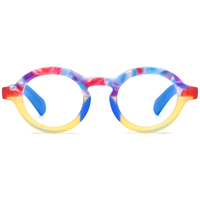 Monture de lunettes Borregls en acétate mat pour femme, lunettes de vue multicolores de haute qualité, style rétro rond, lunettes optiques homme 19272