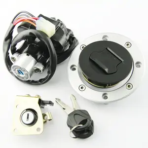 Tanque de combustible de la motocicleta tapa cerradura con interruptor de encendido cerradura para Suzuki GSX400 FSV/FSK1 GK7B Inazuma TL1000R TL1000S GSX750