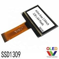 Pantalla OLED de 1.54 pulgadas (1.54\") 128x64 píxeles UG-2864KLBMG01 con interfaz I2C SPI
