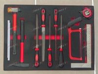 Ensemble d'outils à main CRV de 201 pièces, clé à cliquet, tournevis, pinces avec plateau en plastique, combinaisons polyvalentes