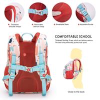 Sac à dos scolaire unisexe pour enfants et tout-petits, personnalisé par le fabricant, imperméable, à imprimés animaux, tendance et mignon, avec sangle de poitrine