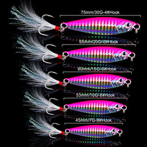 In alto a destra JIG099 7g ~ 30g metallo Jig pesca Jig Jigging esche pesca d'altura esche artificiali in metallo - Product Image 5