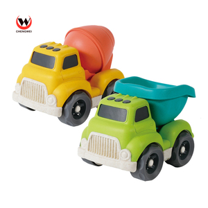 2 in 1 Eco Friendly Wheat Straw Bioplastic Material Free Wheel Plastic Truck Car Toys for Kids