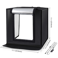 PULUZ en Stock boîte à lumière 60cm pliable Studio Photo boîte souple Kit d'éclairage Portable tente de prise de vue pour boîte souple photographie