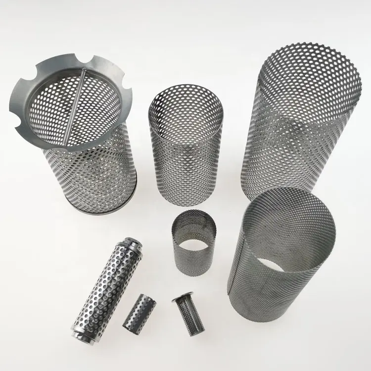 Manufacturer directly sells stainless steel filter cartridges and tubes with various shapes of wire mesh screens mesh cylinder