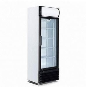Vitrine réfrigérée commerciale 300L à porte vitrée simple, congélateur vertical, équipement de réfrigération pour supermarché HFS23504 S - Product Image 1