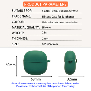 Funda Protectora de Silicona para Auriculares <span class=keywords><strong>XIAOMI</strong></span> Redmi Buds 8 Lite, Carcasa para Auriculares Inalámbricos TWS, Funda para <span class=keywords><strong>Airpods</strong></span> <span class=keywords><strong>Pro</strong></span> - Product Image 2