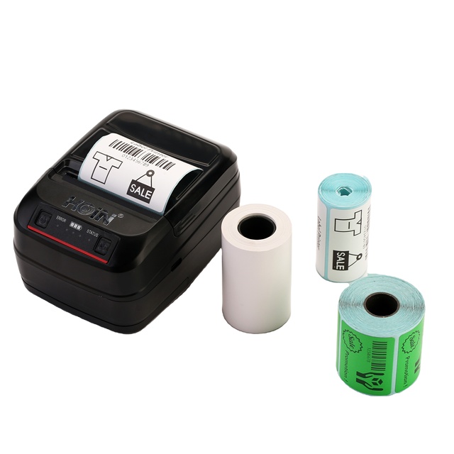 Portable Mini 2 in 1 Dual Receipt & Label Printer Usb Wireless 56mm Thermal Waybill Sticker Printer
