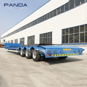 Remorque à plateau surbaissé de 40 pieds (12 mètres) 13 m, remorque de transport à plateau surbaissé, remorque de camion à plateau surbaissé, à vendre en Tanzanie - Product Image 1