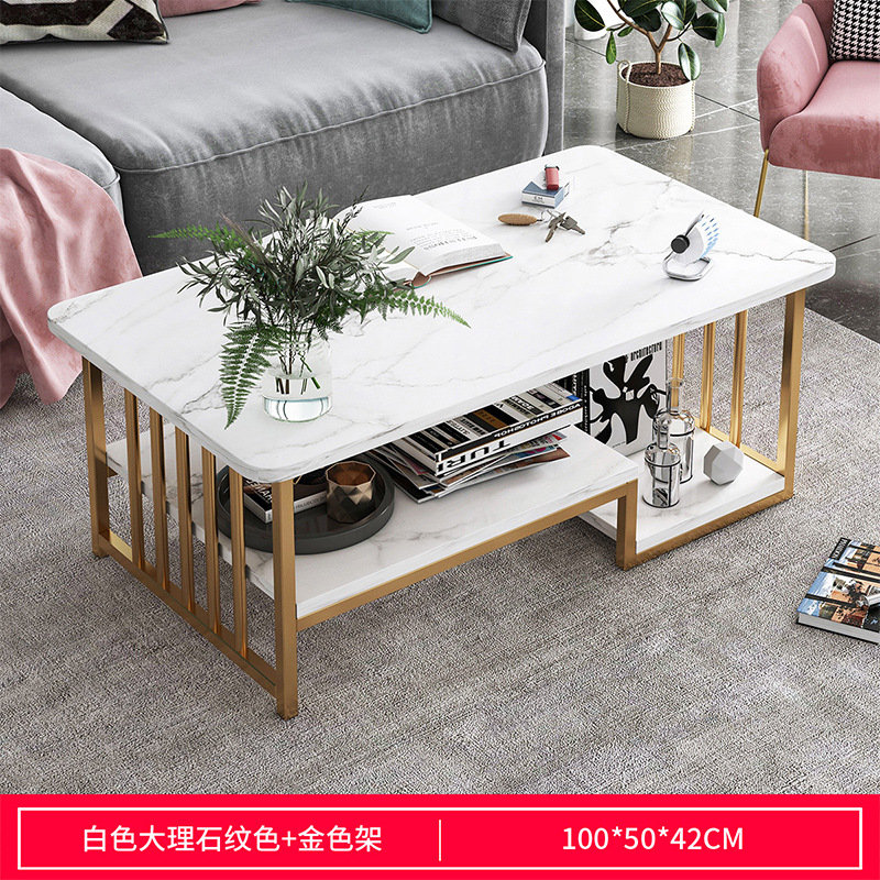 white marble color + gold frame 100*50*42cm