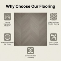 Parquet en chêne multicouche de qualité supérieure, placage en chêne blanc européen, pour usage résidentiel haut de gamme, commercial et extérieur
