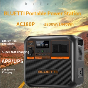 พลังงานสำรองเคลื่อนที่กลางแจ้ง Platinum Ludi Bluetti รุ่น AC180P ชาร์จเร็ว กำลังไฟสูง 220V มอเตอร์เกียร์ PLC ปั๊มน้ำ สำหรับแคมป์ปิ้ง ฉุกเฉิน และสำรองไฟ - Product Image 1
