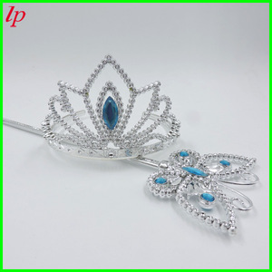 Cinderella Tiara And <b>Magic</b> Wand <b>Set</b> Plastic Princess Costume Accessory For Halloween Party LPT0190 - Product Image 3
