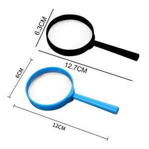 Kaca Pembesar Genggam Mini 3X, Alat Pembesar Membaca Lensa Kaca Pembesar Portabel Pemeriksaan Anak-anak untuk Membaca <span class=keywords><strong>60Mm</strong></span> - Product Image 4