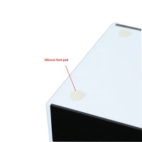 Présentoir à Cigarettes en Acrylique à 3 Niveaux Blanc Personnalisé pour Accessoires de Fumeurs – Idéal Salon Professionnel