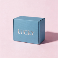 Boîte d'expédition ondulée haut de gamme personnalisée avec logo, écologique, or rose et violet, avec estampage à chaud pour cadeaux d'abonnement cosmétiques