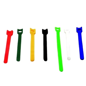 Kunden spezifische Farbe Velcro Kabelbinder Hersteller liefert T-förmige Back-to-Back Nylon Velcro Kabelbinder - Product Image 3