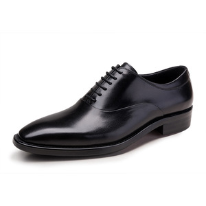 Zapatos Casuales de Negocios para Hombre, Estilo Brogue con Cordones, Formales de Oficina, Oxford Planos, Impermeables, Transpirables, con Aumento de Altura, para Otoño - Product Image 4