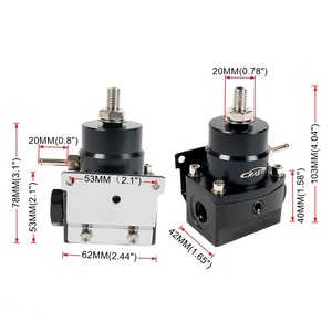 Regulador de Presión de Combustible Crasit de 20 mm An6 de Aluminio con Manómetro para Modificación y Mejora de Automóviles - Product Image 1