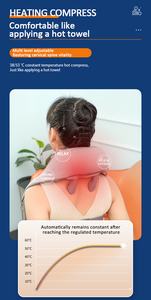 Masajeador inteligente de cuello y hombros Shiatsu, relajante de tejido profundo, dispositivo de espalda para un alivio eficaz del dolor - Product Image 5