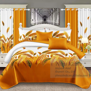 Ensemble <span class=keywords><strong>de</strong></span> literie <span class=keywords><strong>de</strong></span> haute qualité <span class=keywords><strong>de</strong></span> 13 pièces avec un nouveau design <span class=keywords><strong>de</strong></span> draps doux <span class=keywords><strong>et</strong></span> respirants, ainsi que des rideaux <span class=keywords><strong>et</strong></span> des couvre-lits - Product Image 1