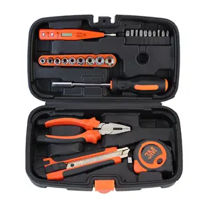 Mechanic Tool Set Home Onderhoud Gereedschapskist Handige Set Met Home Tool Kit Hamer Level Auto Lock Tape Meet Tang