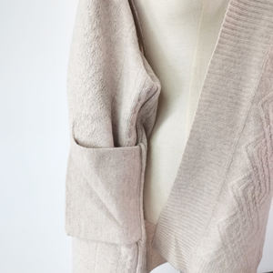 Cárdigan de lana merina a la moda para <span class=keywords><strong>mujer</strong></span>, suéter de punto informal Alanhua <span class=keywords><strong>rombos</strong></span>, 2021 - Product Image 5