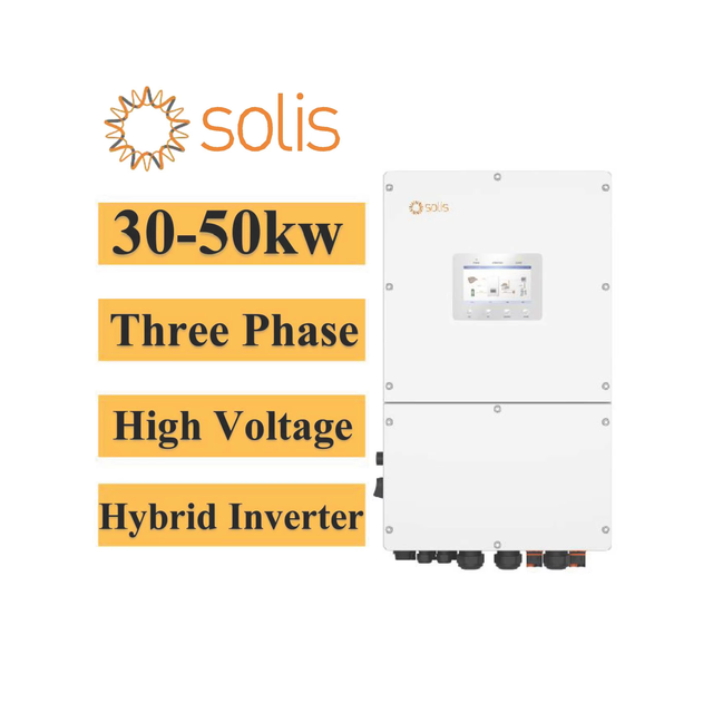 Hv Hybrid Inverter Solis 30Kw 40Kw 50Kw 60Kw Three Phase 30Kva 40Kva 50Kva Ginlong Hybrid Solar Energy Inverter