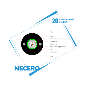 Cable de comunicación de <span class=keywords><strong>12</strong></span>/24/48 núcleos, Cable de <span class=keywords><strong>fibra</strong></span> óptica multimodo, Cable aéreo GYXTW <span class=keywords><strong>ADSS</strong></span> GYTA53 - Product Image 4