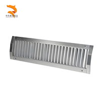 Grille de déflection simple en tôle d'acier galvanisé pour CVC industriel, diffuseur DGD pour conduit spiralé, usage en entrepôt