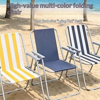 Silla Plegable Portátil de Hierro para Exteriores, Moderna, Minimalista, para Playa, Pesca y Camping, Ultraligera