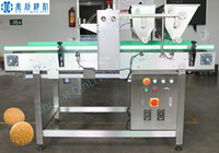 Machine automatique à saupoudrer de sésame pour la fabrication de biscuits et de hamburgers, machine à saupoudrer de sésame
