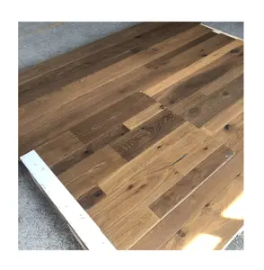 Geconstrueerde Houten Vloeren Contrastkleur Europese Eiken Brede Plank Ontworpen Houten Vloer Parket Hardhouten Vloer