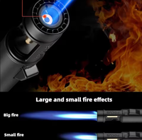 BBQ d'extérieur et outil de soudage Torche à jet coupe-vent Briquet à gaz Allume-feu Produit