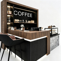 Design d'intérieur haut de gamme pour café commercial, nouvelle conception de bar à vin, comptoir de bar moderne haut de gamme