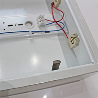 Lampe encastrée moderne T8 à grille, 2x18w à 4x36w, haute efficacité, avec grille à lamelles, luminaire fluorescent 2 pieds 4 pieds