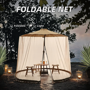 <span class=keywords><strong>Parasol</strong></span> de jardin d'été pliable en polyester léger avec fonction de pliage, auvent de lit, <span class=keywords><strong>moustiquaire</strong></span> pour le camping, adultes - Product Image 2