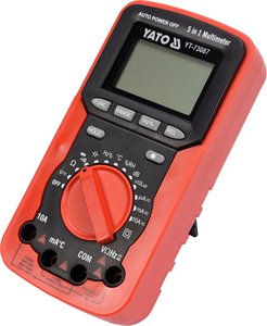 Multímetro Digital YATO, Multímetro Inteligente de Alta Precisión para Electricistas, Pequeño, Portátil y Automático para Mantenimiento -YT-73087 - Product Image 4
