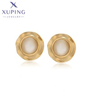 <span class=keywords><strong>XUPING</strong></span> T000972019 nuovo Design rotondo da donna elegante gioielli in acciaio inossidabile alla moda semplice orecchino Color oro 14k - Product Image 1