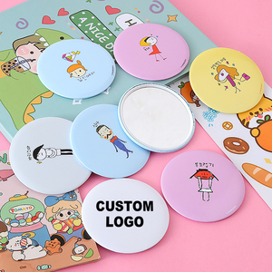 Espejo de Bolsillo Promocional IDEA GIFT con Logotipo Personalizado, Espejo Redondo Mini de una Sola Cara, Espejo de Maquillaje Portátil Personalizado para Regalo - Product Image 1