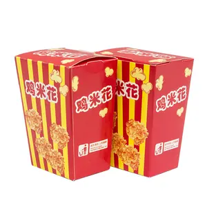 Nuovo prodotto personalizzato usa e getta fuori contenitore scatole di imballaggio di pollo fritto da asporto Fast Food Popcorn pollo imballaggio Lunch Box