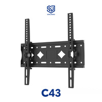 Senjiang Vente en gros Slim ±12 °   Support mural inclinable pour téléviseurs de 26 à 65 pouces, VESA 400*400 mm, design inclinable, certifié CE RoHS