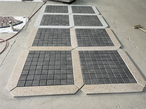 Caldo giapponese esterno <span class=keywords><strong>giardino</strong></span> pavimentato pietre di granito basalto pietra passo cubo pavimentazioni superficie di piastrelle fiammate disponibili per la vendita - Product Image 3