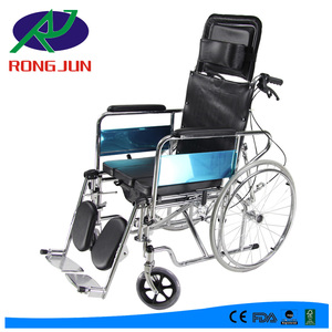 Pliante à <span class=keywords><strong>dossier</strong></span> haut <span class=keywords><strong>fauteuil</strong></span> <span class=keywords><strong>roulant</strong></span> <span class=keywords><strong>inclinable</strong></span> <span class=keywords><strong>avec</strong></span> wc RJ-C609GFJ - Product Image 1
